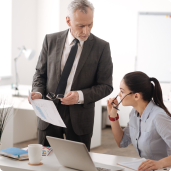 two architect discusing about design