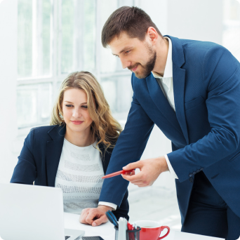 two architect discusing about design