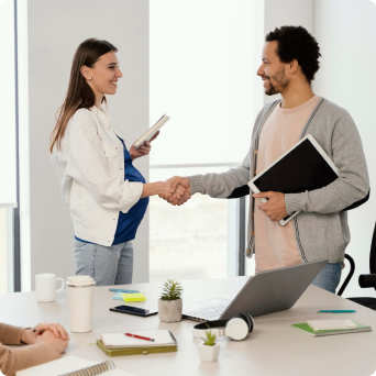 two architect discusing about design